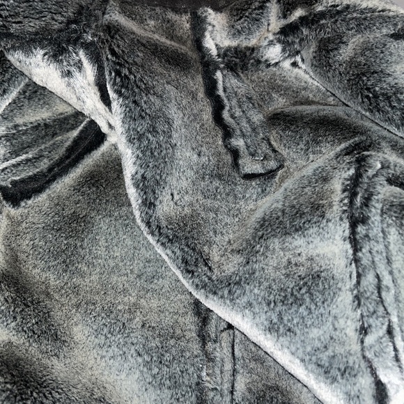 CACHE Moto jacket bomber faux leather faux fur lined Sz M - Picture 7 of 10